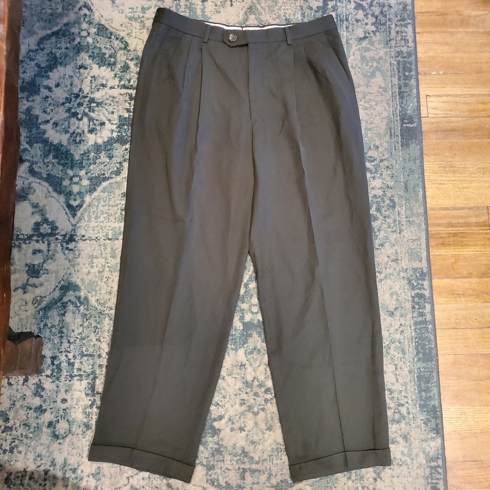 Monsieur By GIVENCHY Dark Olive Trouser Pants
